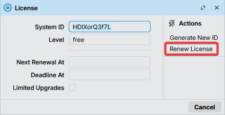 Free to Trial upgrade