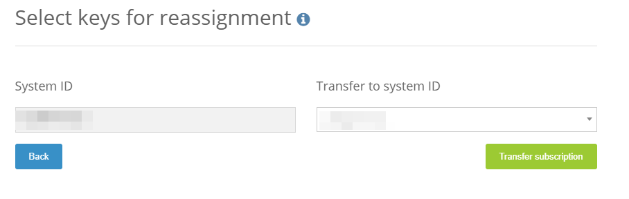 Select target instance